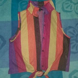 Size medium colorful shirt by love j